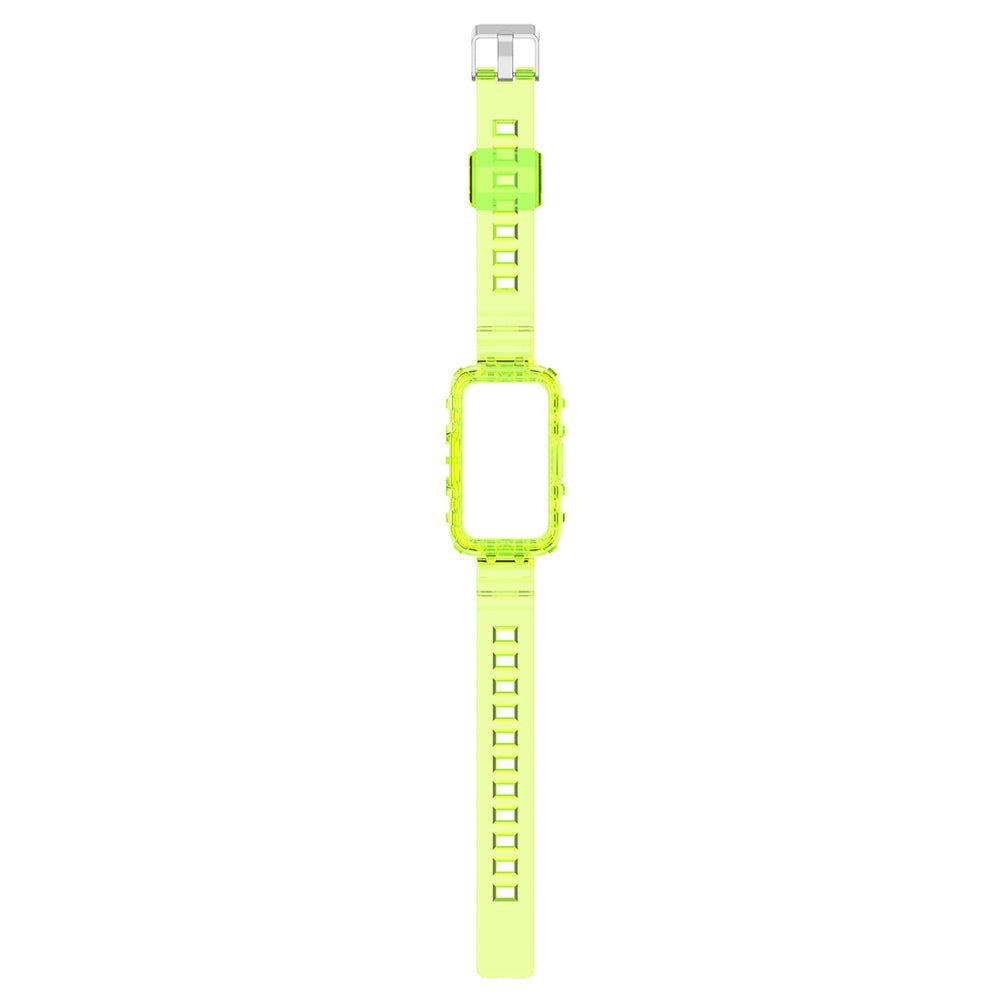 For Huawei Band 7/Band 6/Honor Band 6 Replacement Transparent TPU Watch Strap Wrist Band with Watch Case