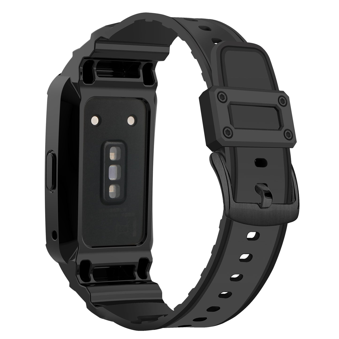 For Honor Band 6/Huawei Band 6/7 Replacement TPU Watch Band Adjustable Wrist Strap + Watch Case