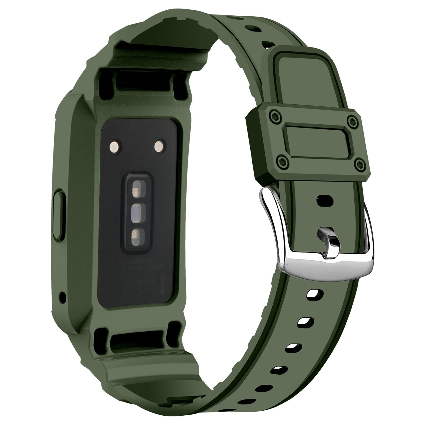 For Honor Band 6/Huawei Band 6/7 Replacement TPU Watch Band Adjustable Wrist Strap + Watch Case