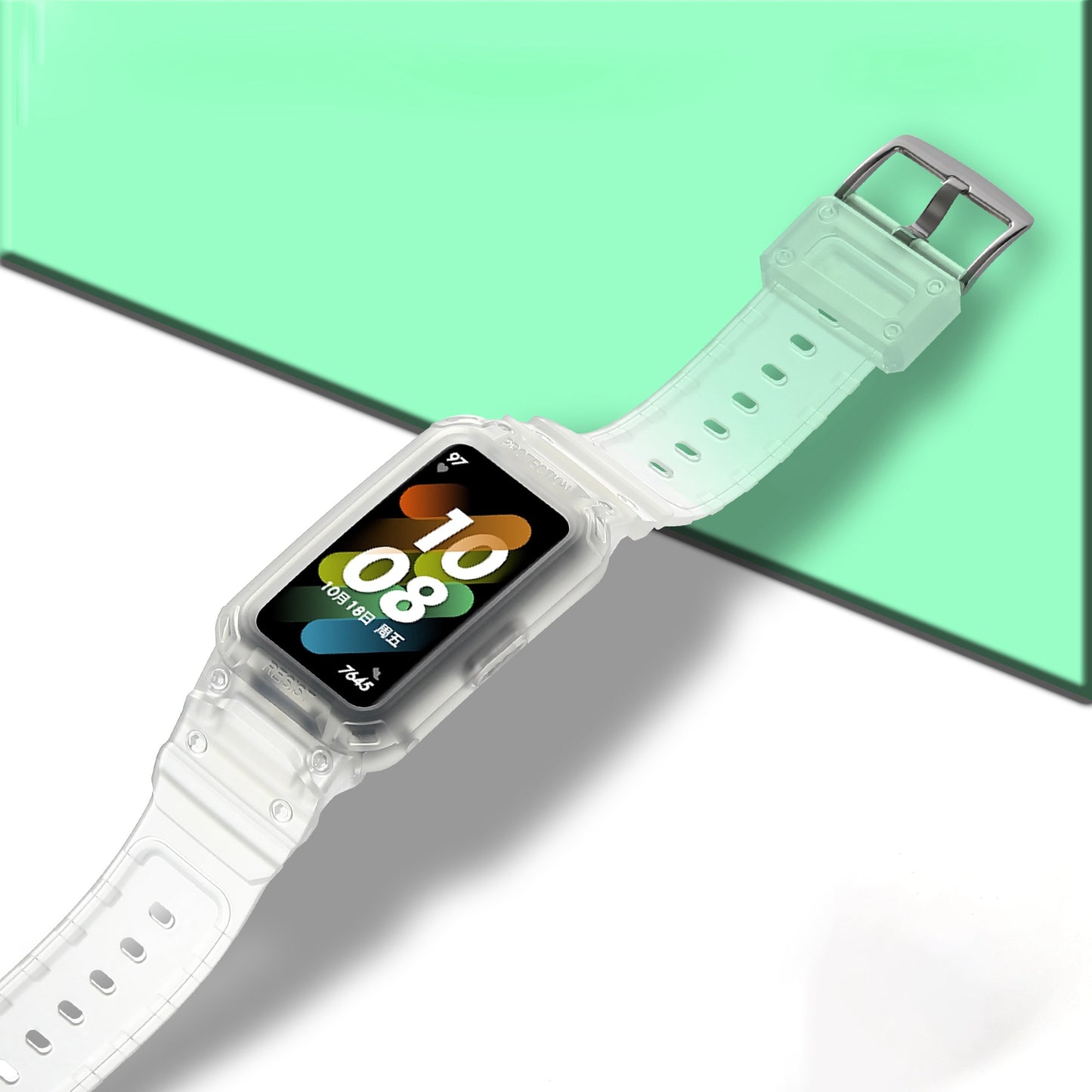 For Honor Band 6/Huawei Band 6/7 Replacement TPU Watch Band Adjustable Wrist Strap + Watch Case