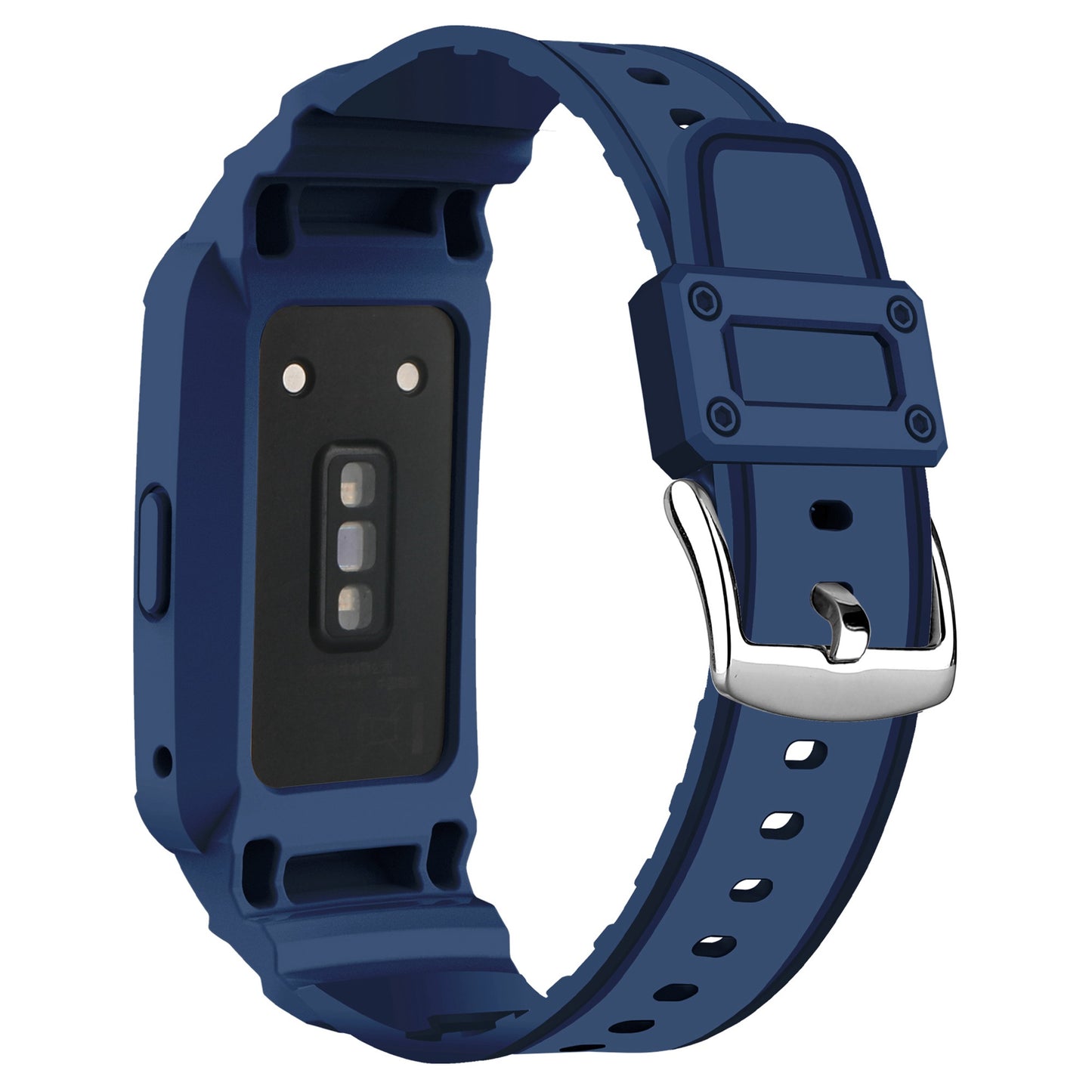 For Honor Band 6/Huawei Band 6/7 Replacement TPU Watch Band Adjustable Wrist Strap + Watch Case