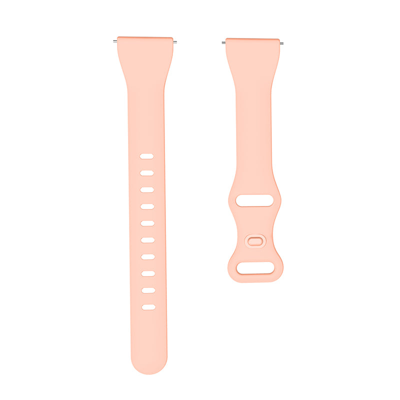 22mm Watch Strap Replacement Adjustable Silicone Wrist Band Bracelet with 8-shaped Buckle