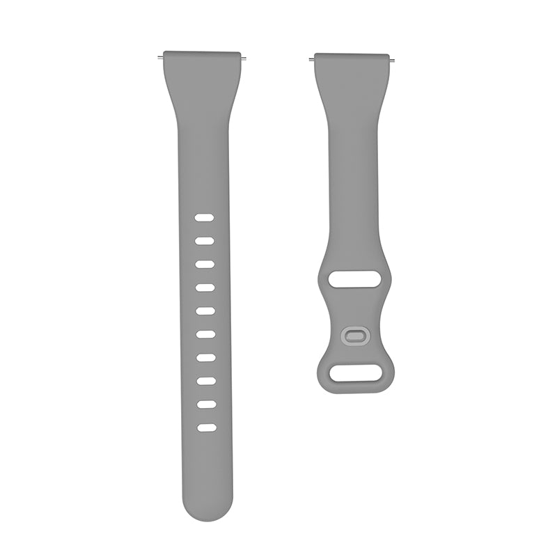 22mm Watch Strap Replacement Adjustable Silicone Wrist Band Bracelet with 8-shaped Buckle
