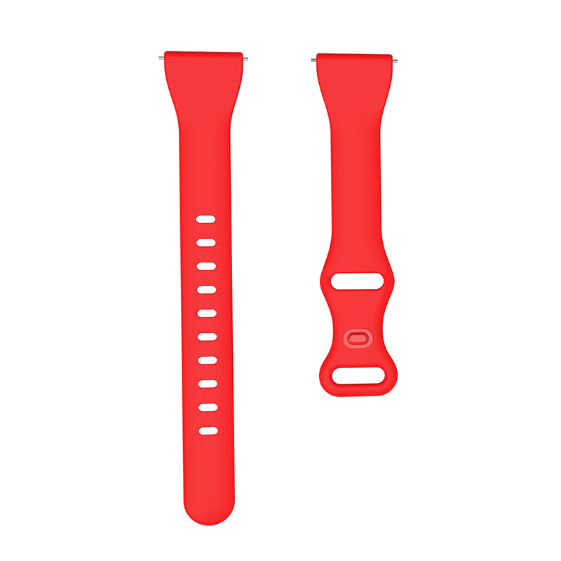 22mm Watch Strap Replacement Adjustable Silicone Wrist Band Bracelet with 8-shaped Buckle
