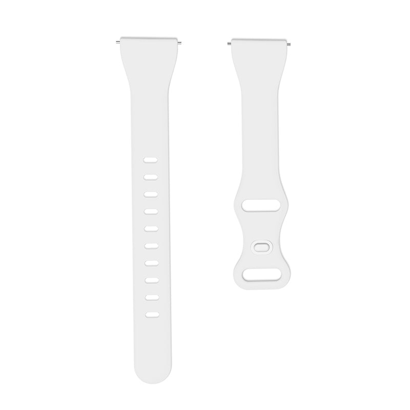 22mm Watch Strap Replacement Adjustable Silicone Wrist Band Bracelet with 8-shaped Buckle