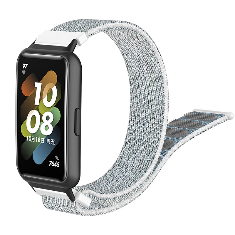 For Huawei Band 7 Soft Nylon Watch Band Adjustable Loop Fastener Sport Strap Wristband Replacement