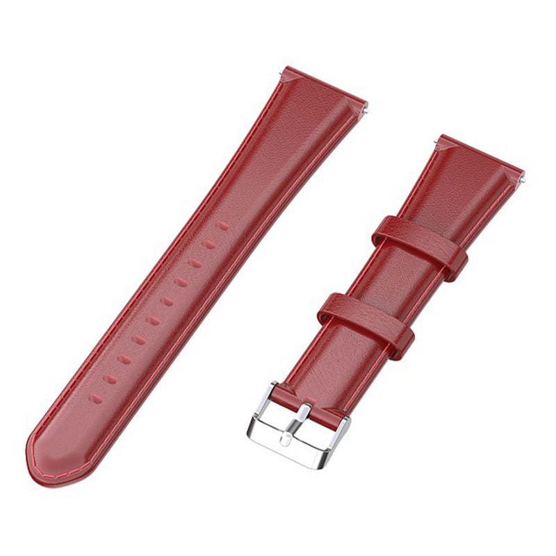 For Xiaomi Haylou Solar LS01 / ID205 / Willful SW021 Genuine Leather Watch Strap Quick Release Wrist Band Sports Watch 19mm Watchband Replacement
