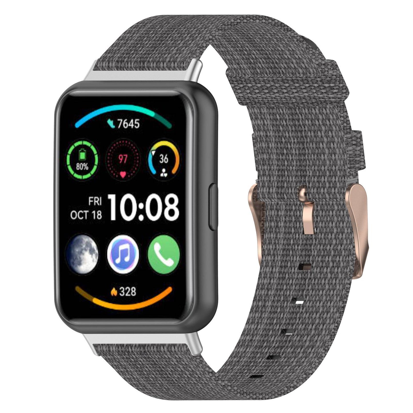 For Huawei Watch Fit 2 Watch Strap with Buckle Nylon Wrist Band Sports Watch 20mm Quick Release Watchband