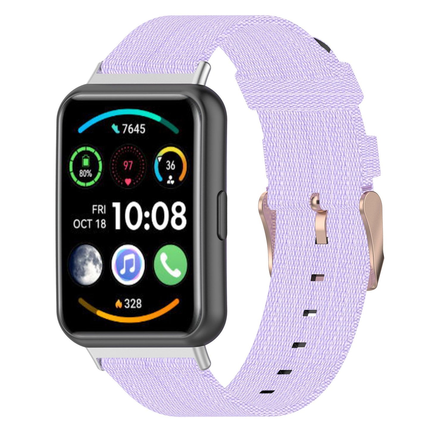 For Huawei Watch Fit 2 Watch Strap with Buckle Nylon Wrist Band Sports Watch 20mm Quick Release Watchband