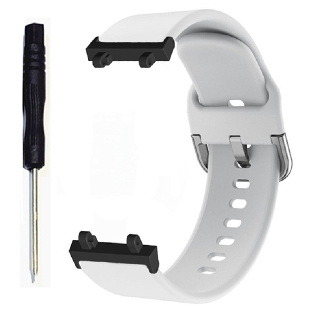 For Huami Amazfit T-Rex 2 Silicone Watch Strap Adjustable Wrist Band with Square Pin Buckle