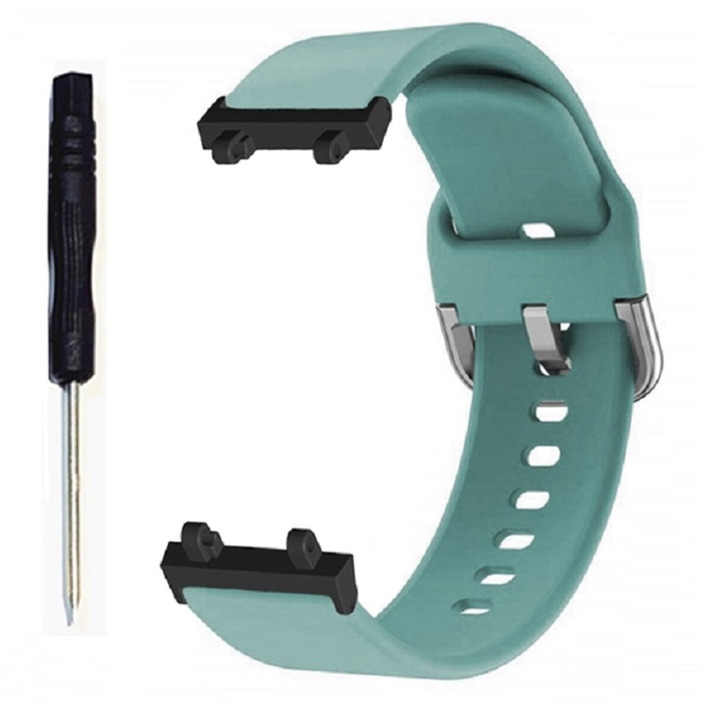 For Huami Amazfit T-Rex 2 Silicone Watch Strap Adjustable Wrist Band with Square Pin Buckle
