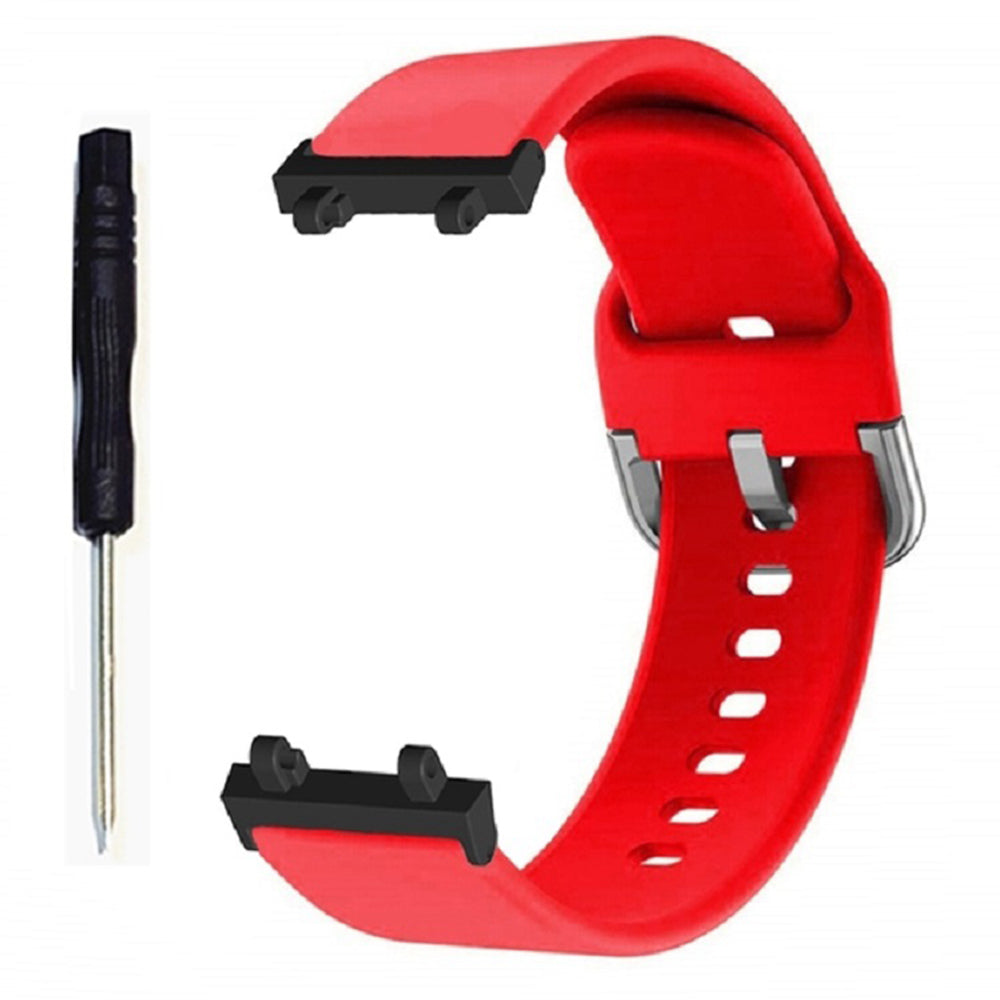 For Huami Amazfit T-Rex 2 Silicone Watch Strap Adjustable Wrist Band with Square Pin Buckle