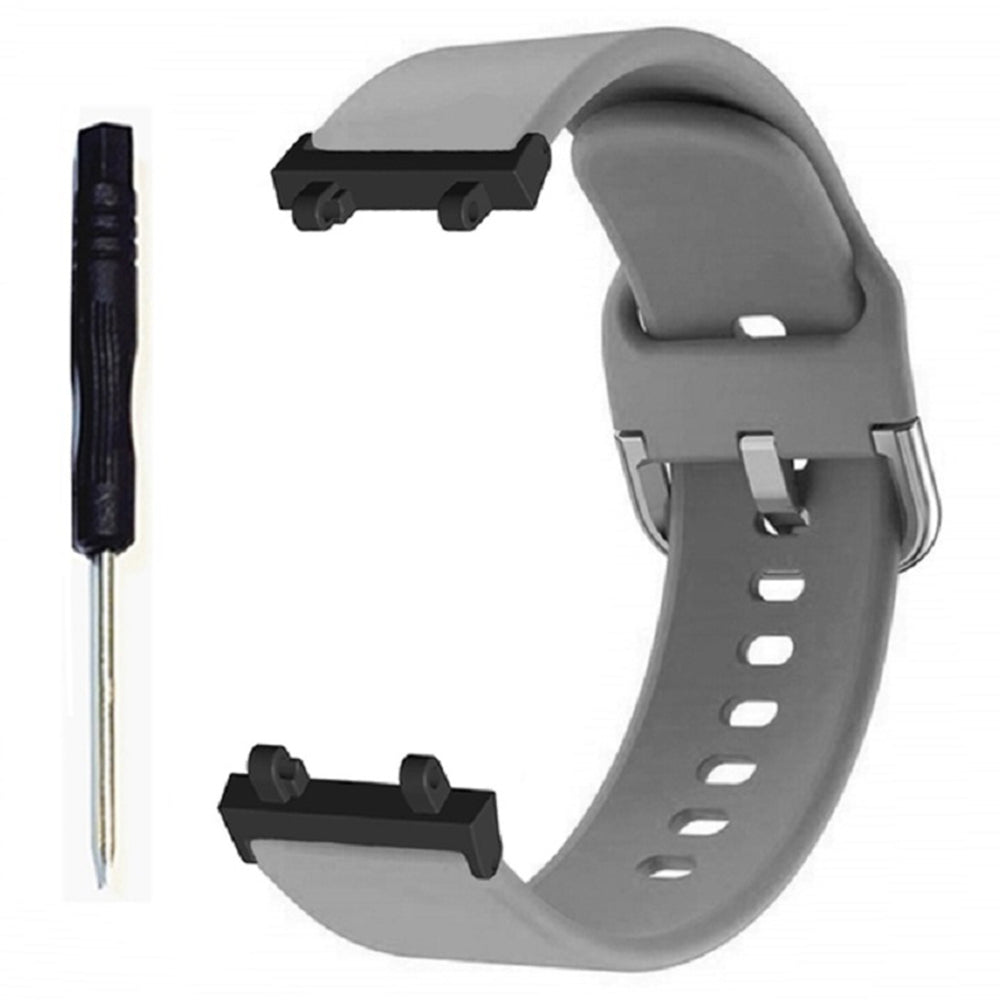 For Huami Amazfit T-Rex 2 Silicone Watch Strap Adjustable Wrist Band with Square Pin Buckle