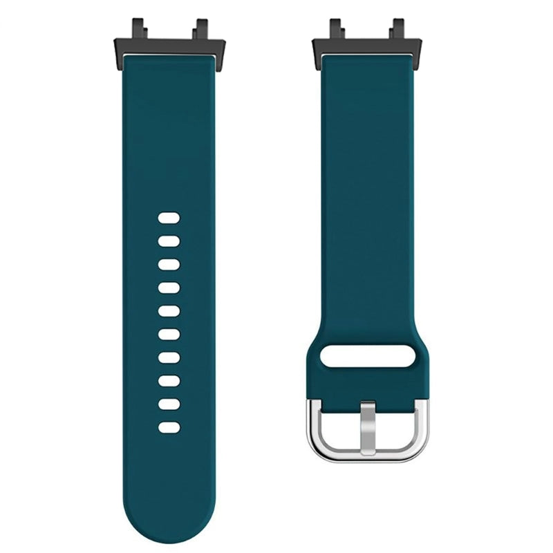 For Huami Amazfit T-Rex 2 Silicone Watch Strap Adjustable Wrist Band with Square Pin Buckle
