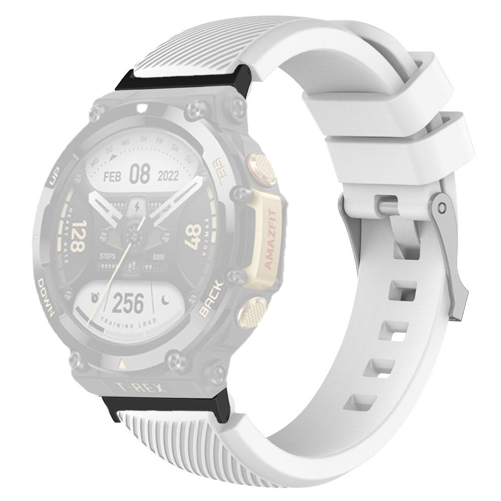 For Huami Amazfit T-Rex 2 Twill Texture Watch Band Replacement Watch Strap Universal 22mm Silicone Watchband