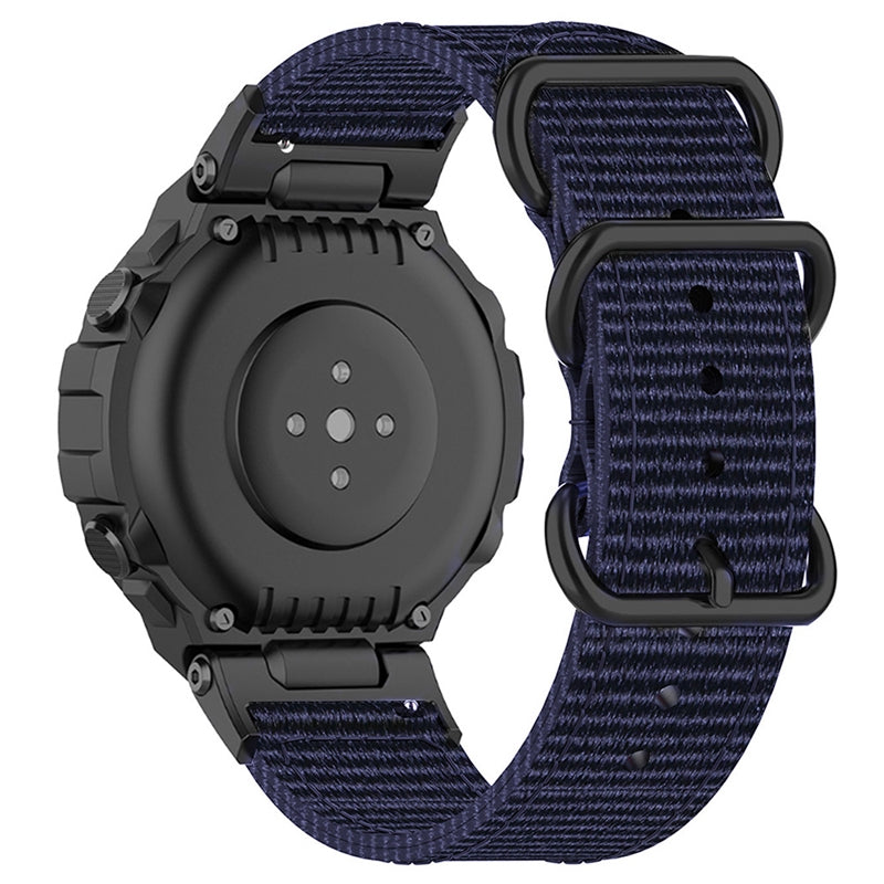 For Huami Amazfit T-Rex / T-Rex Pro / Ares Watch Strap with Buckle Nylon Watch Band Universal 22mm Quick Release Watchband