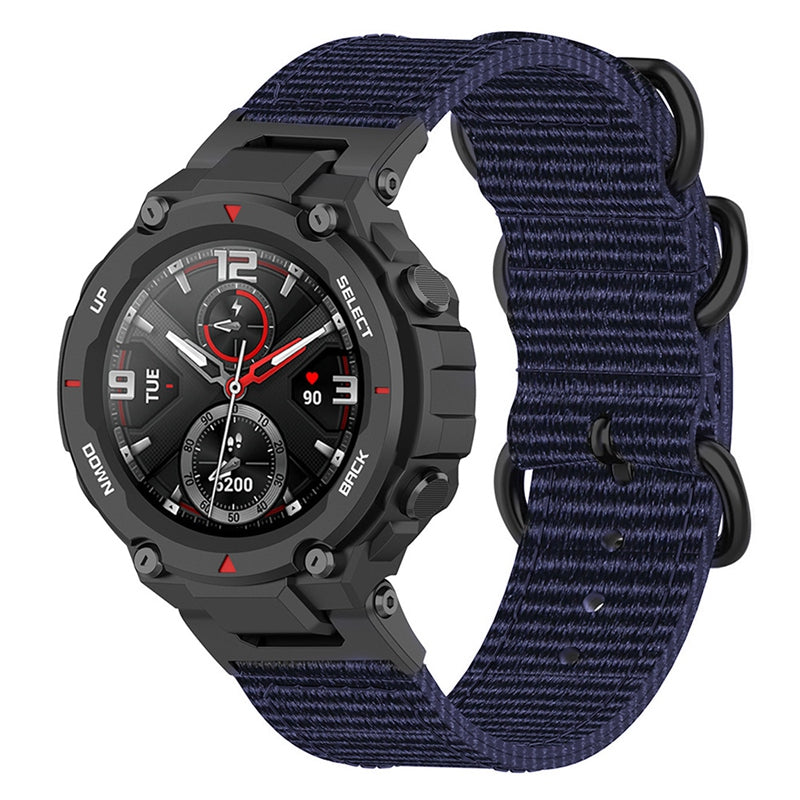 For Huami Amazfit T-Rex / T-Rex Pro / Ares Watch Strap with Buckle Nylon Watch Band Universal 22mm Quick Release Watchband