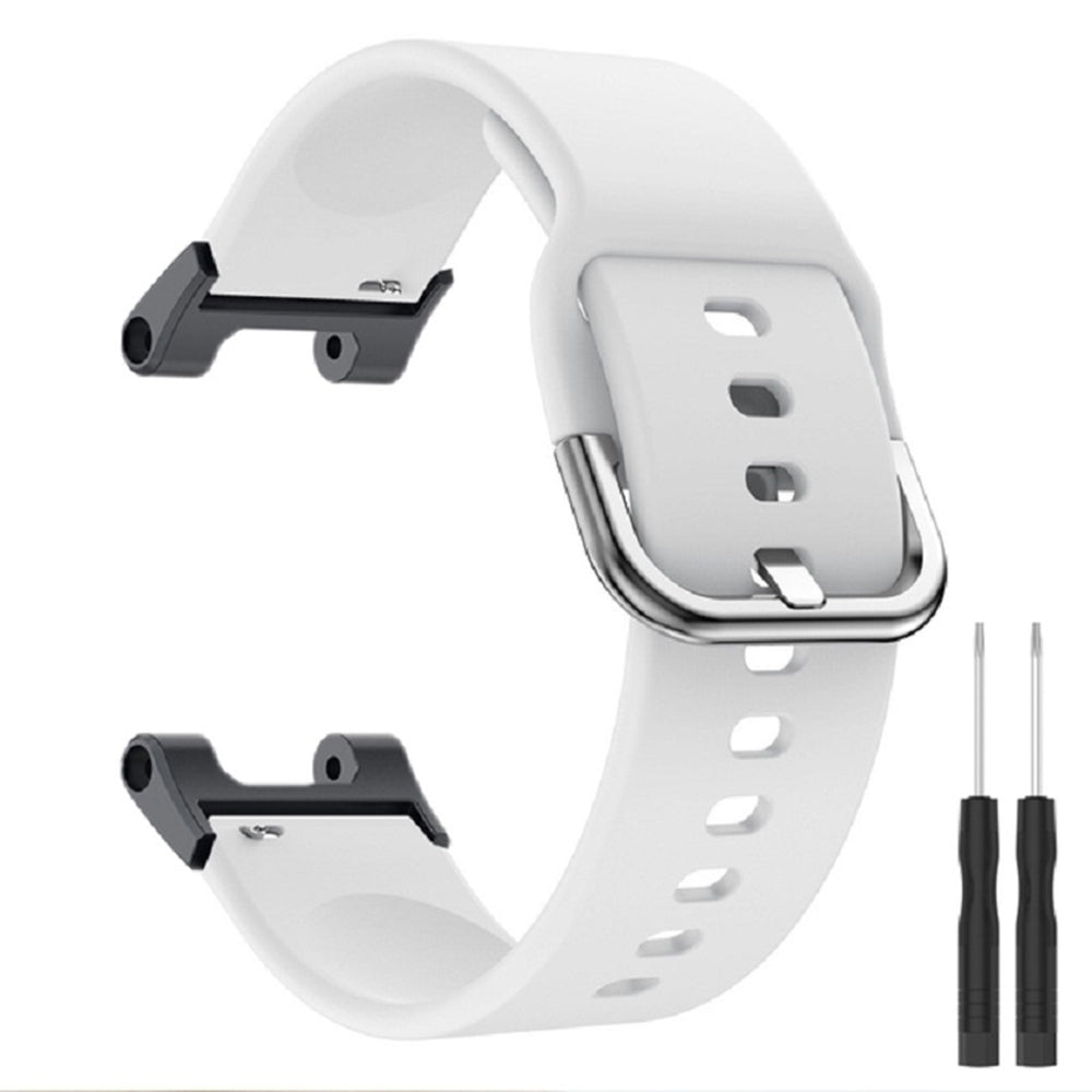 For Huami Amazfit T-Rex / T-Rex Pro / Ares, Universal 22mm Watch Band Silicone Watch Strap Replacement Watchband with Square Buckle