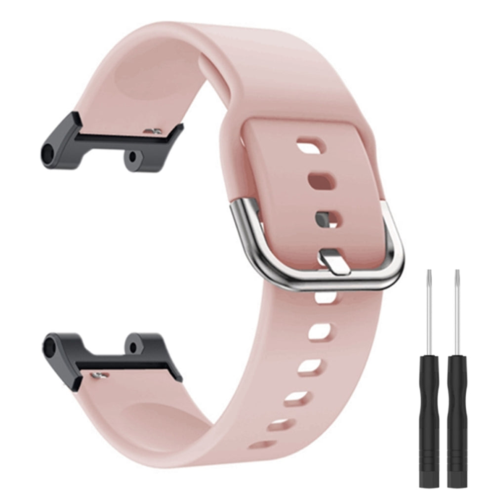 For Huami Amazfit T-Rex / T-Rex Pro / Ares, Universal 22mm Watch Band Silicone Watch Strap Replacement Watchband with Square Buckle