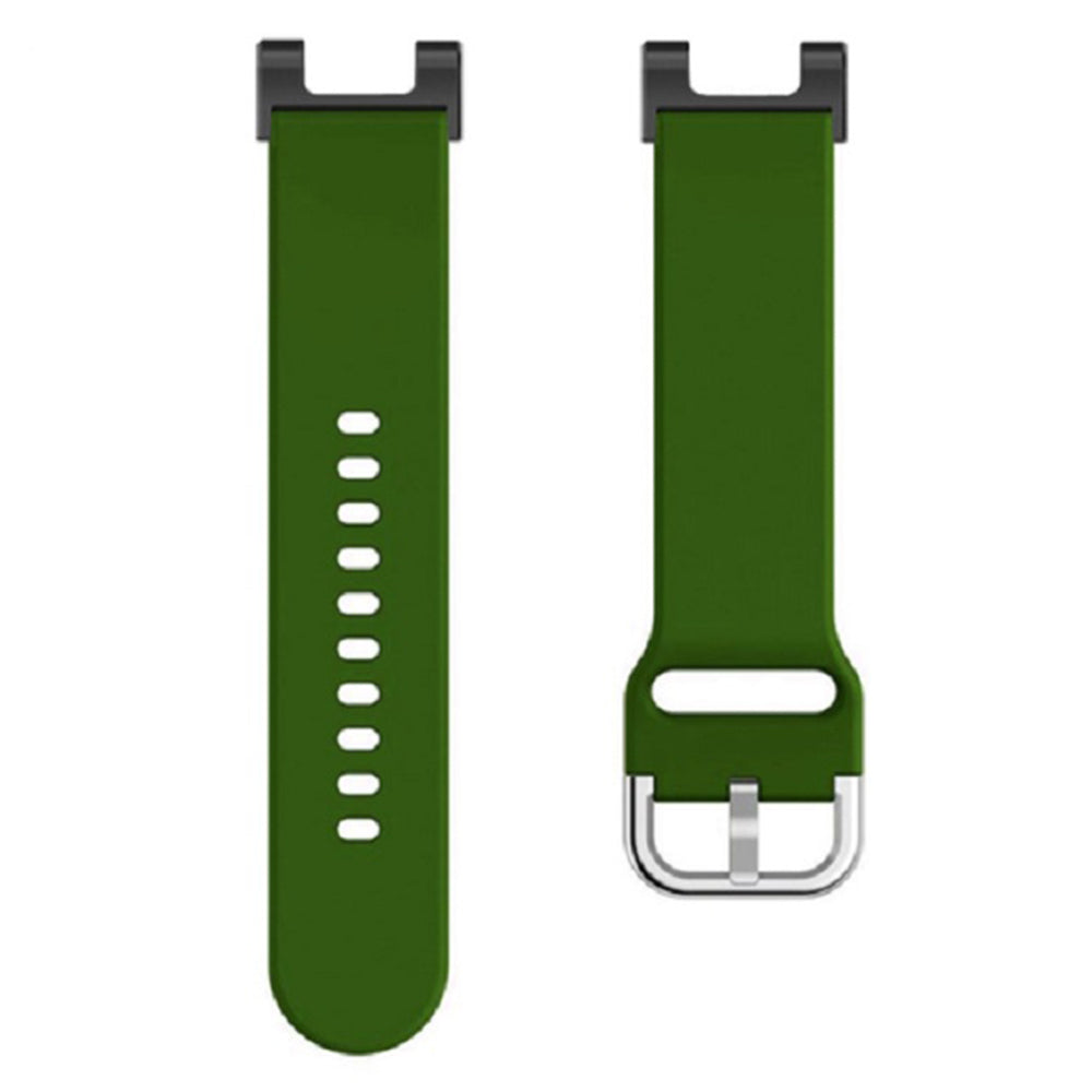 For Huami Amazfit T-Rex / T-Rex Pro / Ares, Universal 22mm Watch Band Silicone Watch Strap Replacement Watchband with Square Buckle