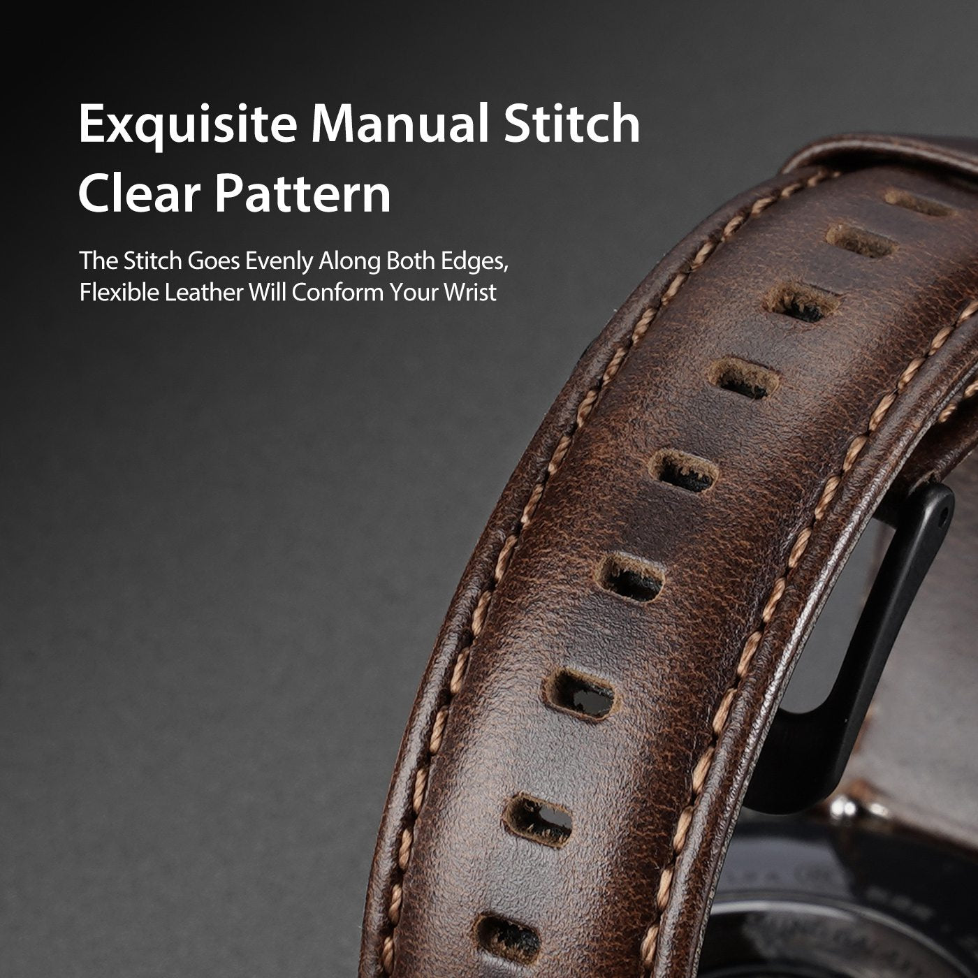 DUX DUCIS For Samsung Galaxy Watch3 41mm / Watch Active / Watch Active2 40mm / Huawei Watch GT 3 42mm PU Leather Watch Strap 20mm Replacement Business Bands Wristband