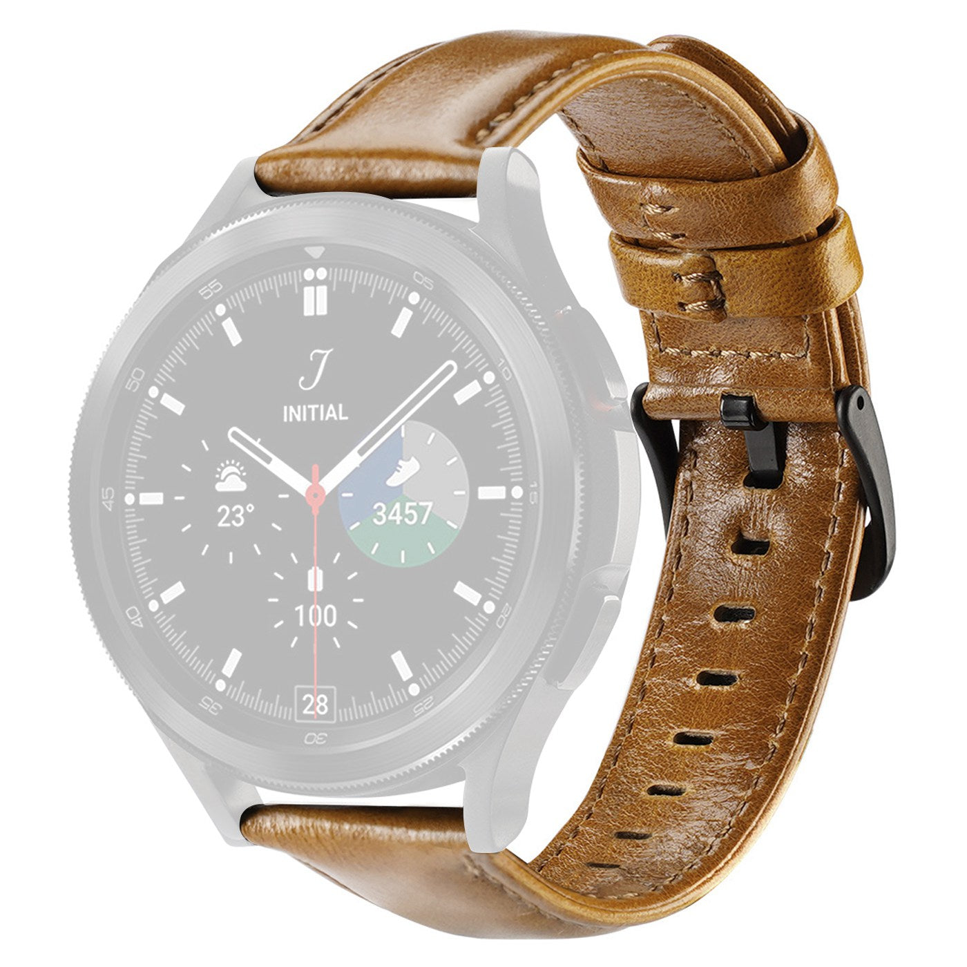 DUX DUCIS For Samsung Galaxy Watch3 41mm / Watch Active / Watch Active2 40mm / Huawei Watch GT 3 42mm PU Leather Watch Strap 20mm Replacement Business Bands Wristband