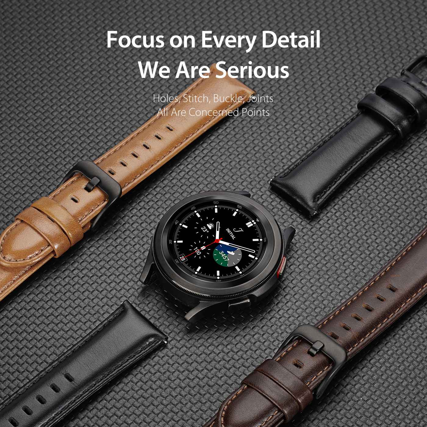 DUX DUCIS For Samsung Galaxy Watch3 41mm / Watch Active / Watch Active2 40mm / Huawei Watch GT 3 42mm PU Leather Watch Strap 20mm Replacement Business Bands Wristband