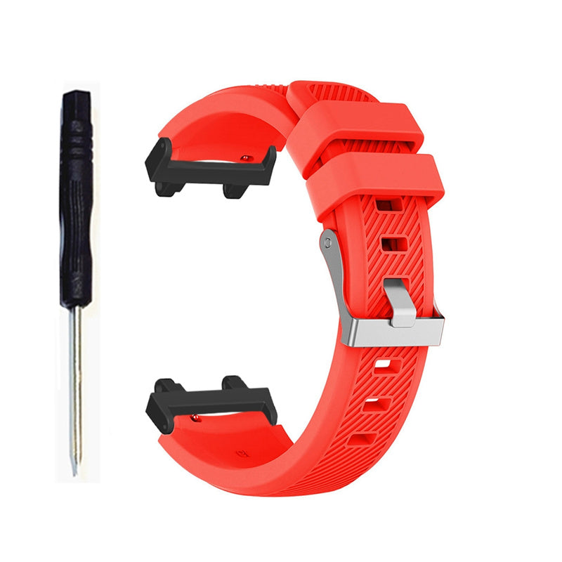 For Huami Amazfit T-Rex 2 Twill Design Adjustable Silicone Watchband Smart Watch Replacement Strap