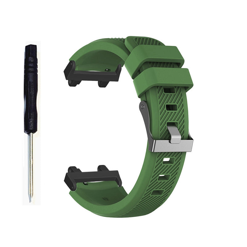 For Huami Amazfit T-Rex 2 Twill Design Adjustable Silicone Watchband Smart Watch Replacement Strap