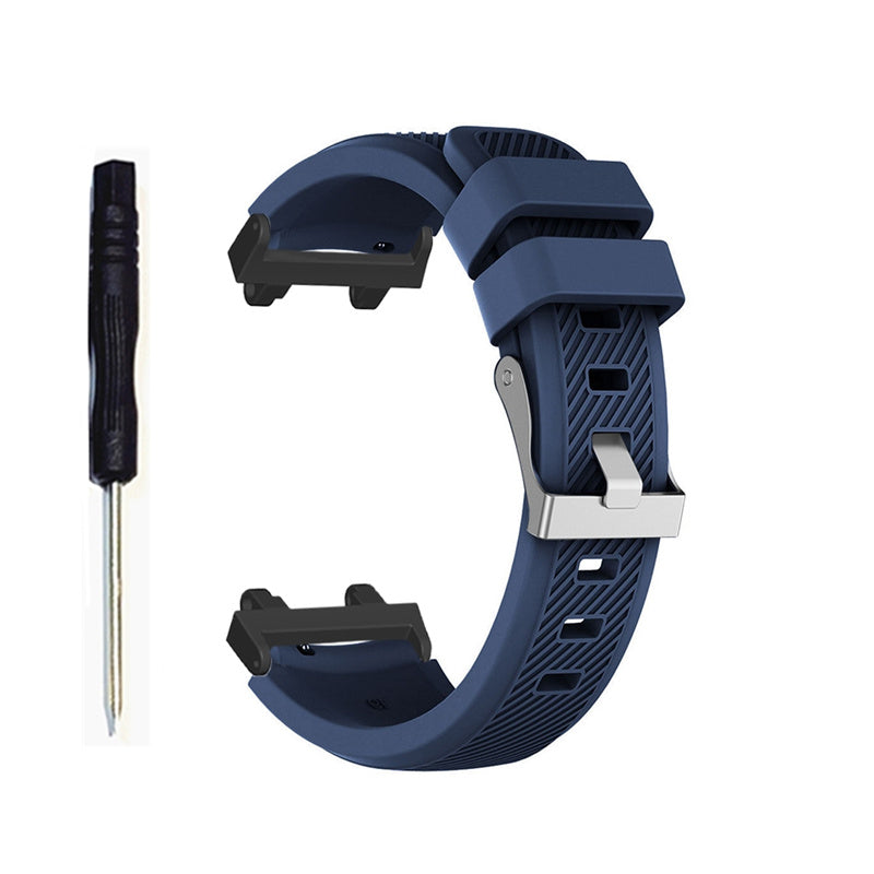 For Huami Amazfit T-Rex 2 Twill Design Adjustable Silicone Watchband Smart Watch Replacement Strap