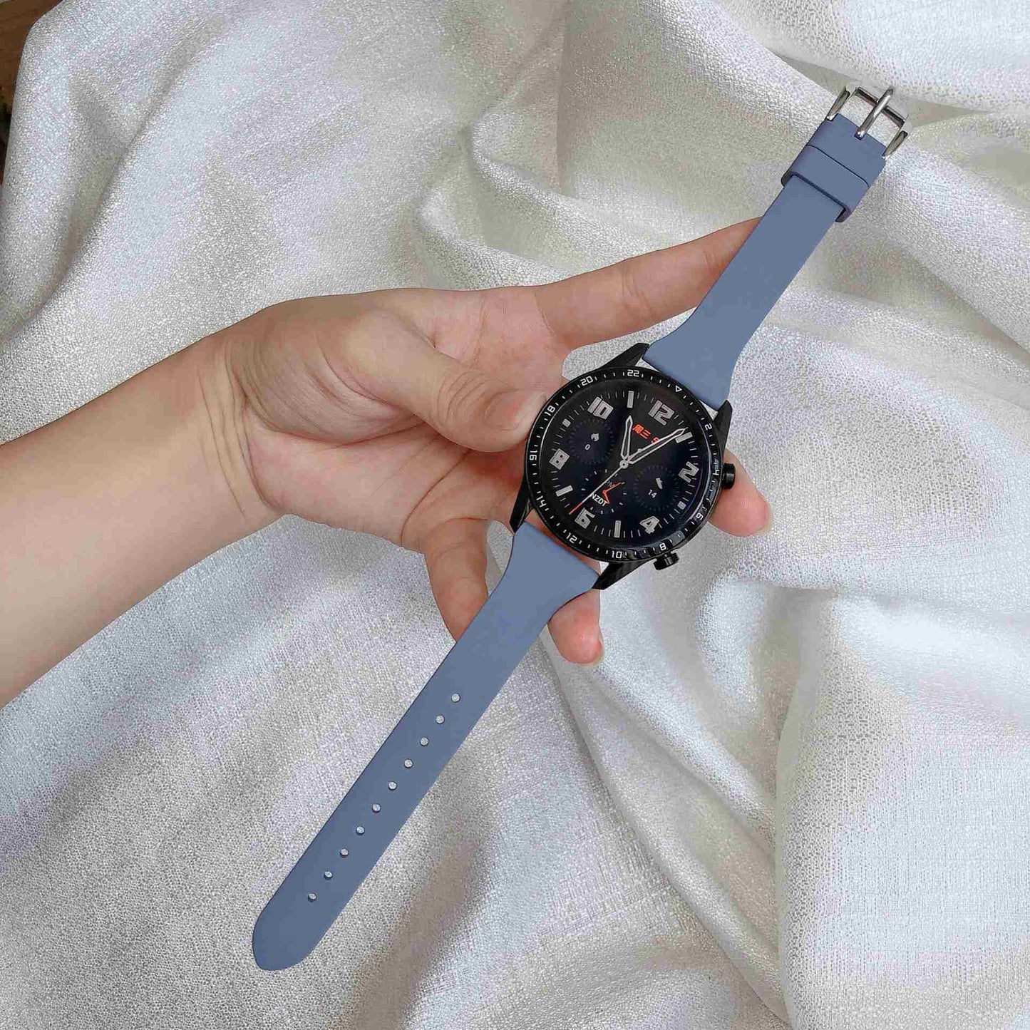 For Huawei Watch GT 3 Pro 46mm / Apex 46mm / Apex Pro Universal 22mm Replacement Strap Adjustable Silicone Wrist Band