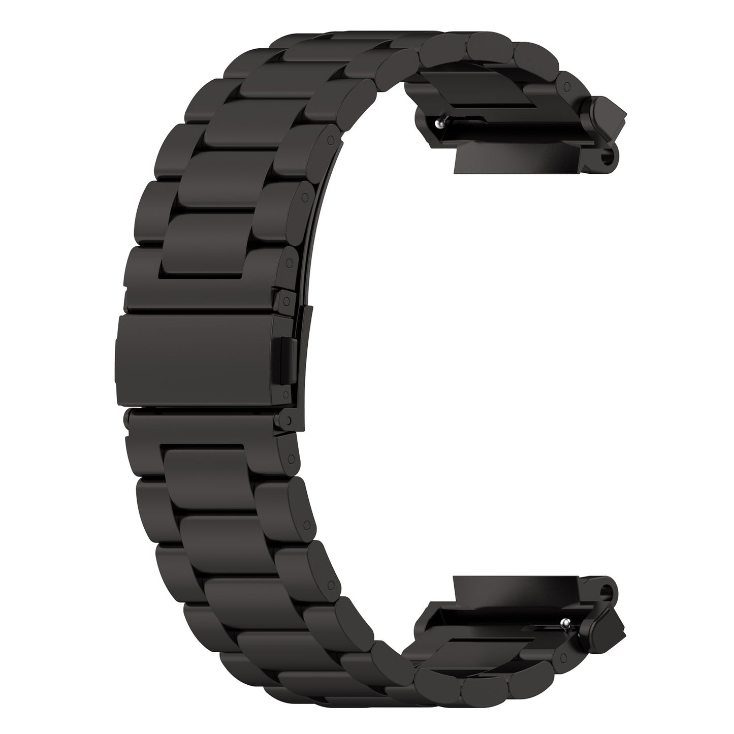 For Huami Amazfit T-Rex 2 Smart Watch Stainless Steel Watch Band Three Beads Strap Replacement with Tool