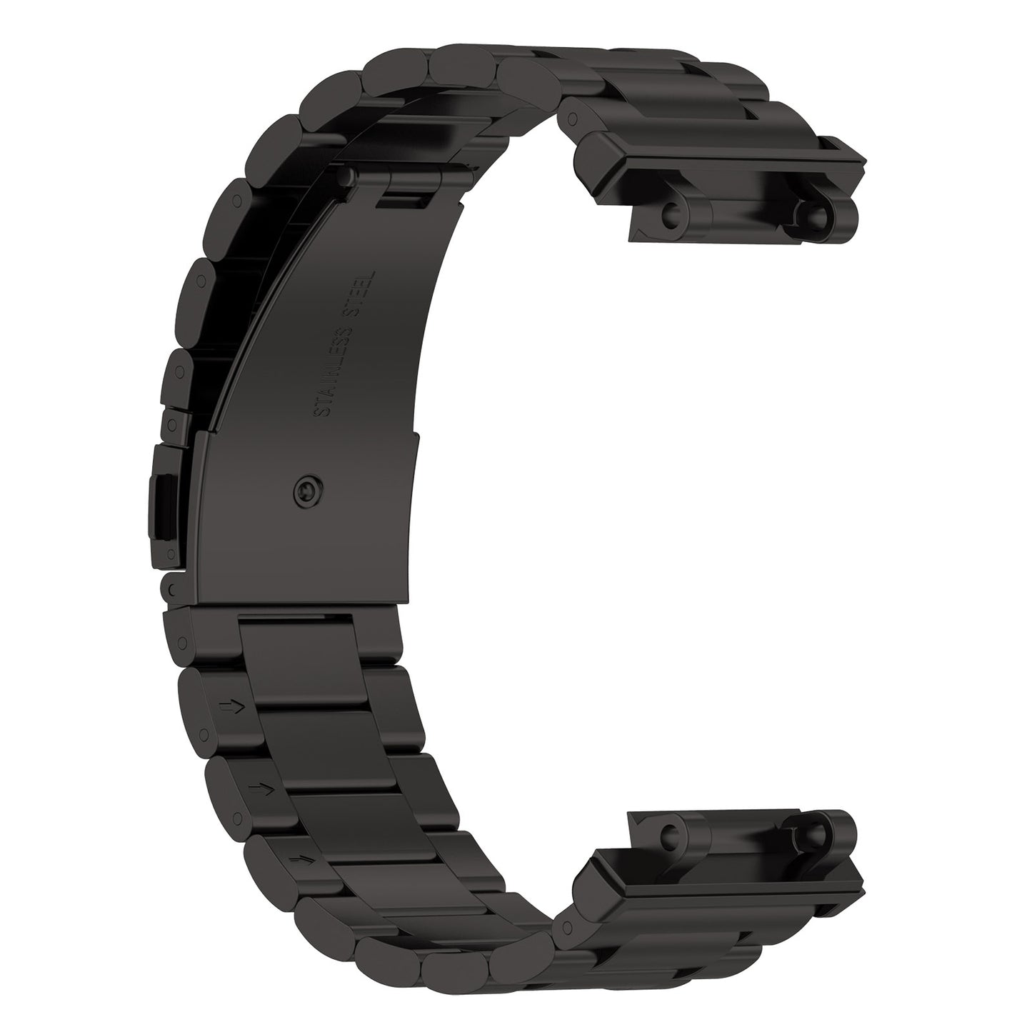 For Huami Amazfit T-Rex 2 Smart Watch Stainless Steel Watch Band Three Beads Strap Replacement with Tool