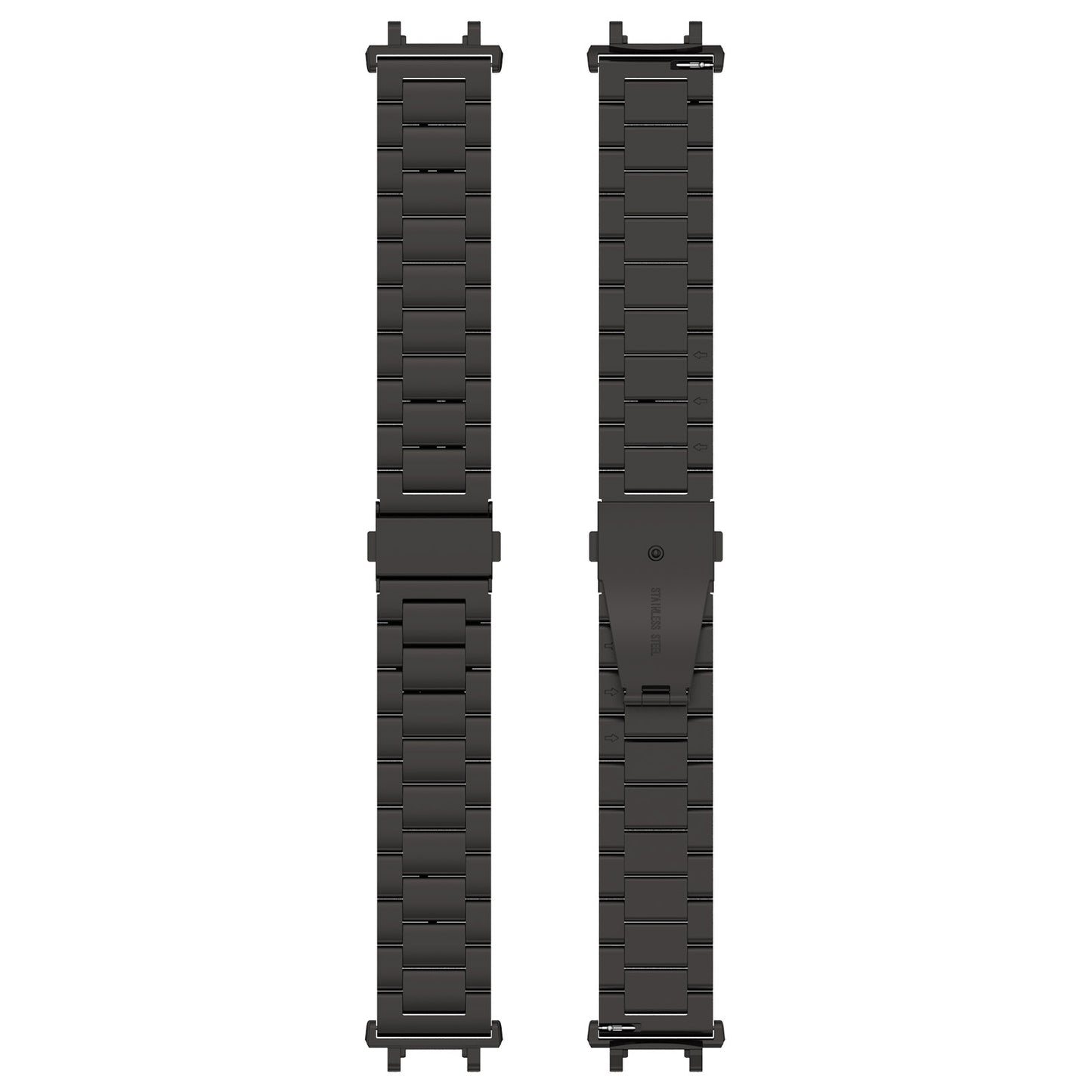 For Huami Amazfit T-Rex 2 Smart Watch Stainless Steel Watch Band Three Beads Strap Replacement with Tool