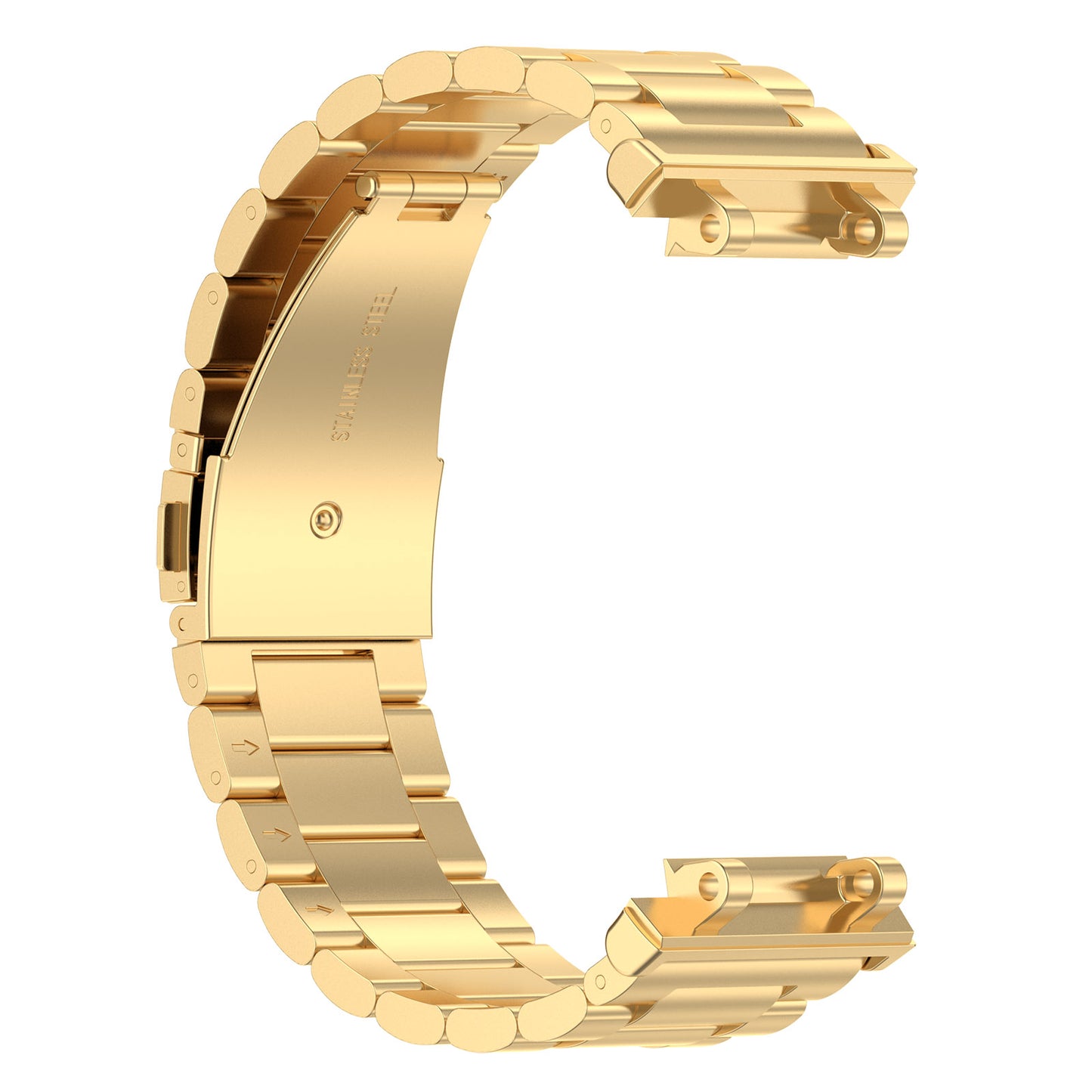 For Huami Amazfit T-Rex 2 Smart Watch Stainless Steel Watch Band Three Beads Strap Replacement with Tool
