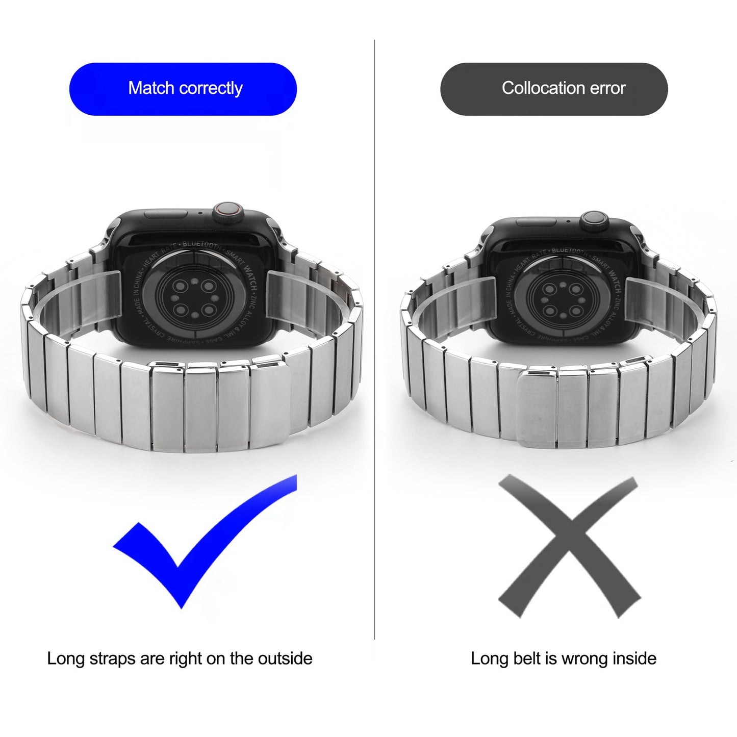 For Huawei Watch GT 3 Pro 46mm / Apex 46mm / Apex Pro, Replacement Watch Band Universal 22mm Magnetic Stainless Steel Watch Strap
