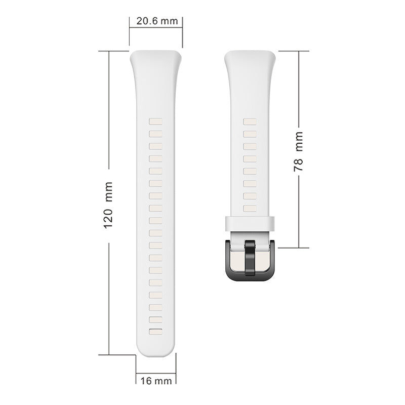 For Huawei Band 6 Soft Silicone Sports Wristband with Transparent TPU Case Full Around Bumper Frame Cover