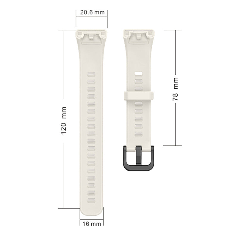 For Huawei Band 6 Soft Silicone Sports Wristband with Transparent TPU Case Full Around Bumper Frame Cover