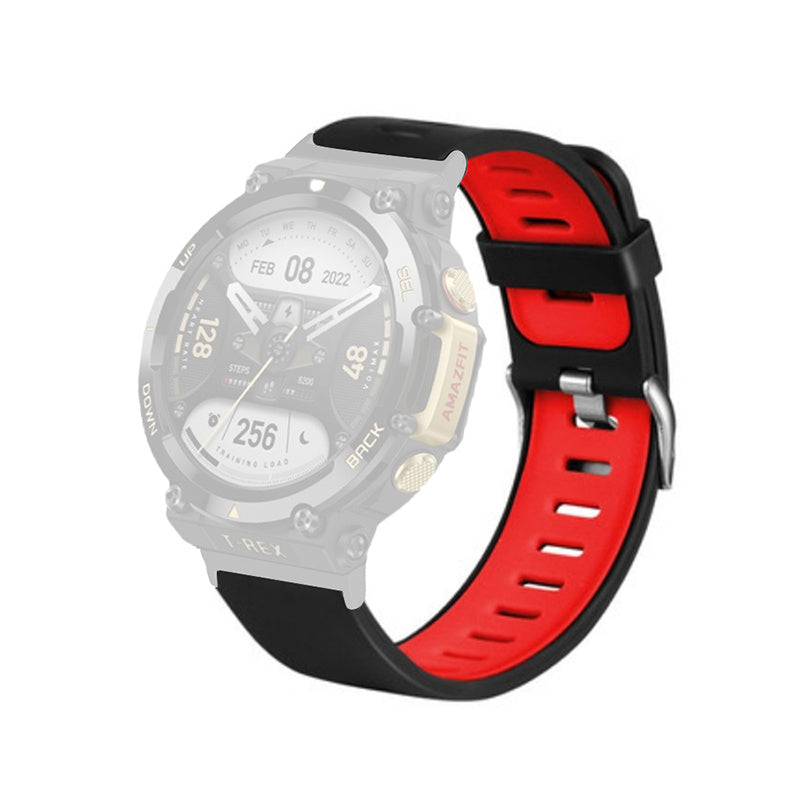 For Huami Amazfit T-Rex 2 Dual Color Sports Watch Band Silicone Wrist Strap Replacement