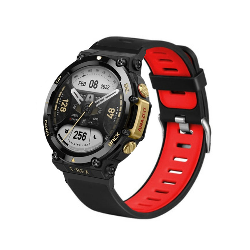 For Huami Amazfit T-Rex 2 Dual Color Sports Watch Band Silicone Wrist Strap Replacement