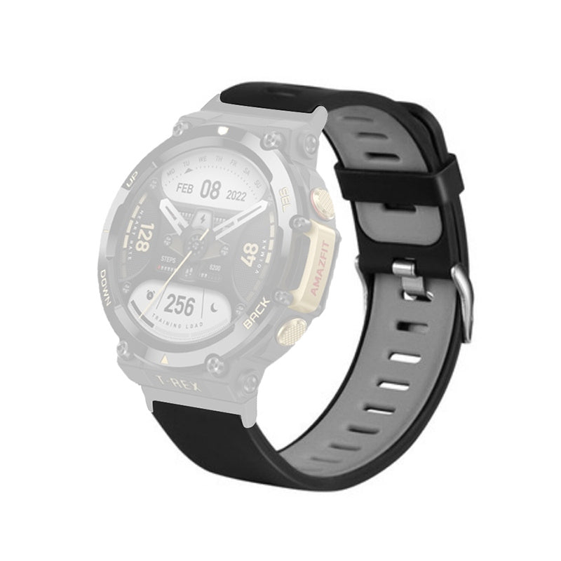 For Huami Amazfit T-Rex 2 Dual Color Sports Watch Band Silicone Wrist Strap Replacement