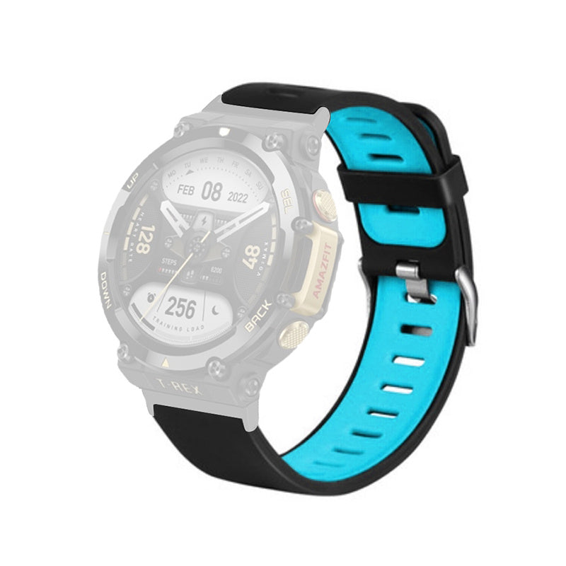 For Huami Amazfit T-Rex 2 Dual Color Sports Watch Band Silicone Wrist Strap Replacement