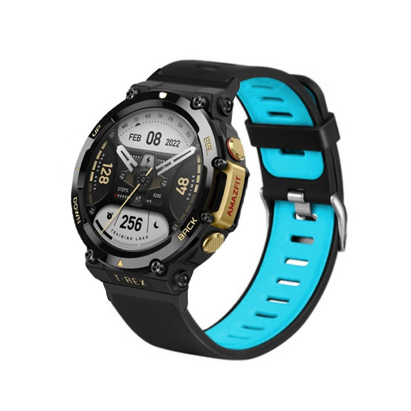 For Huami Amazfit T-Rex 2 Dual Color Sports Watch Band Silicone Wrist Strap Replacement