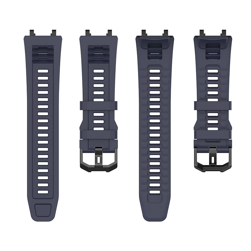 For Huami Amazfit T-Rex 2 Solid Color Soft Silicone Sports Smart Watch Band Replacement Wrist Strap