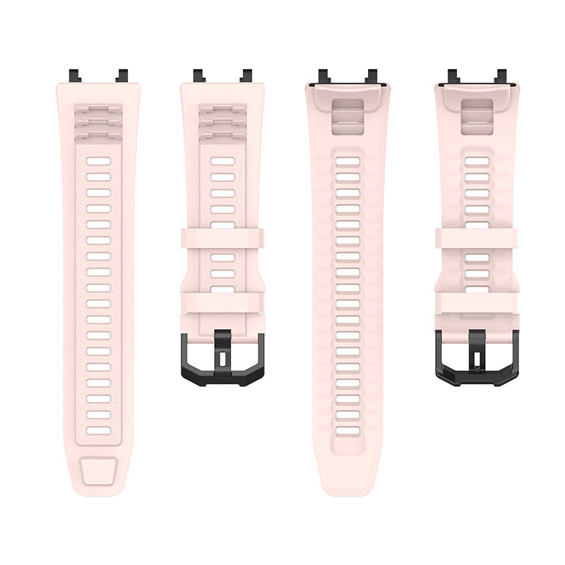 For Huami Amazfit T-Rex 2 Solid Color Soft Silicone Sports Smart Watch Band Replacement Wrist Strap