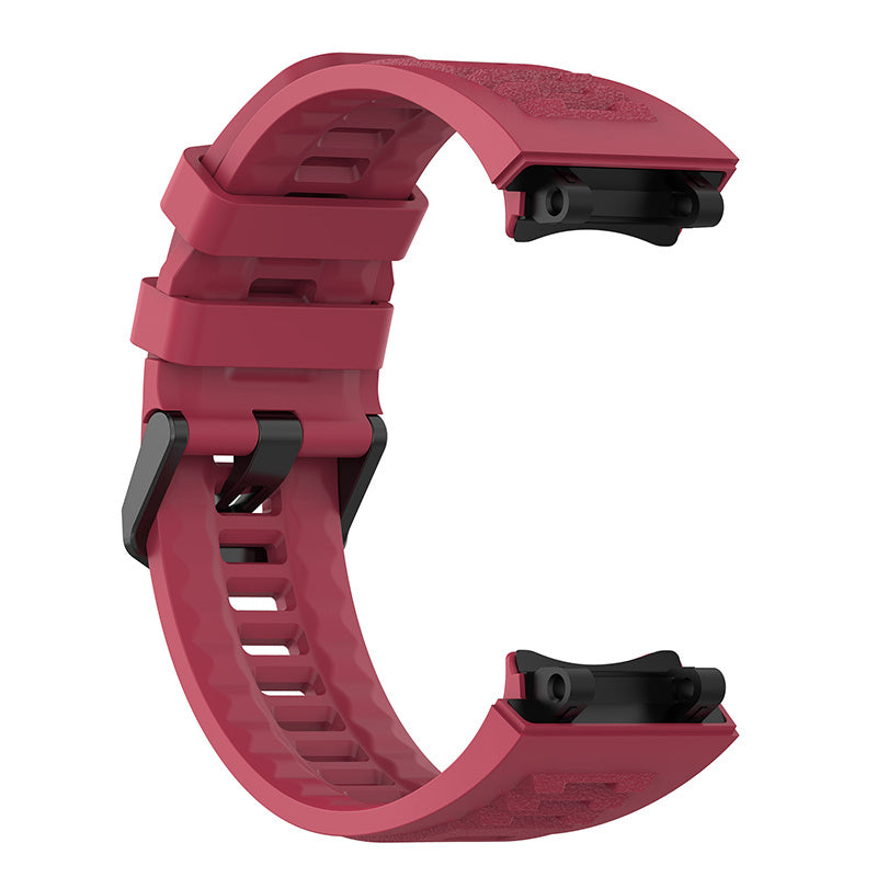 For Huami Amazfit T-Rex 2 Solid Color Soft Silicone Sports Smart Watch Band Replacement Wrist Strap