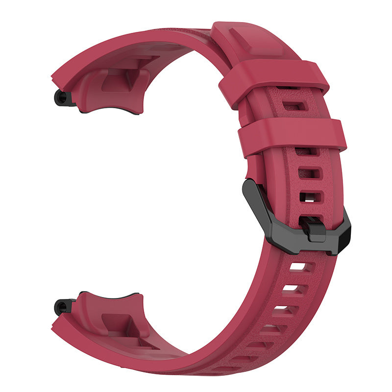 For Huami Amazfit T-Rex 2 Solid Color Soft Silicone Sports Smart Watch Band Replacement Wrist Strap