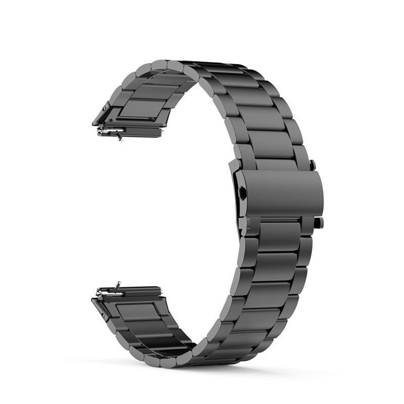 For Huawei Band 7 Three Beads Stainless Steel Smart Watch Band Replacement Anti-wear Wrist Strap