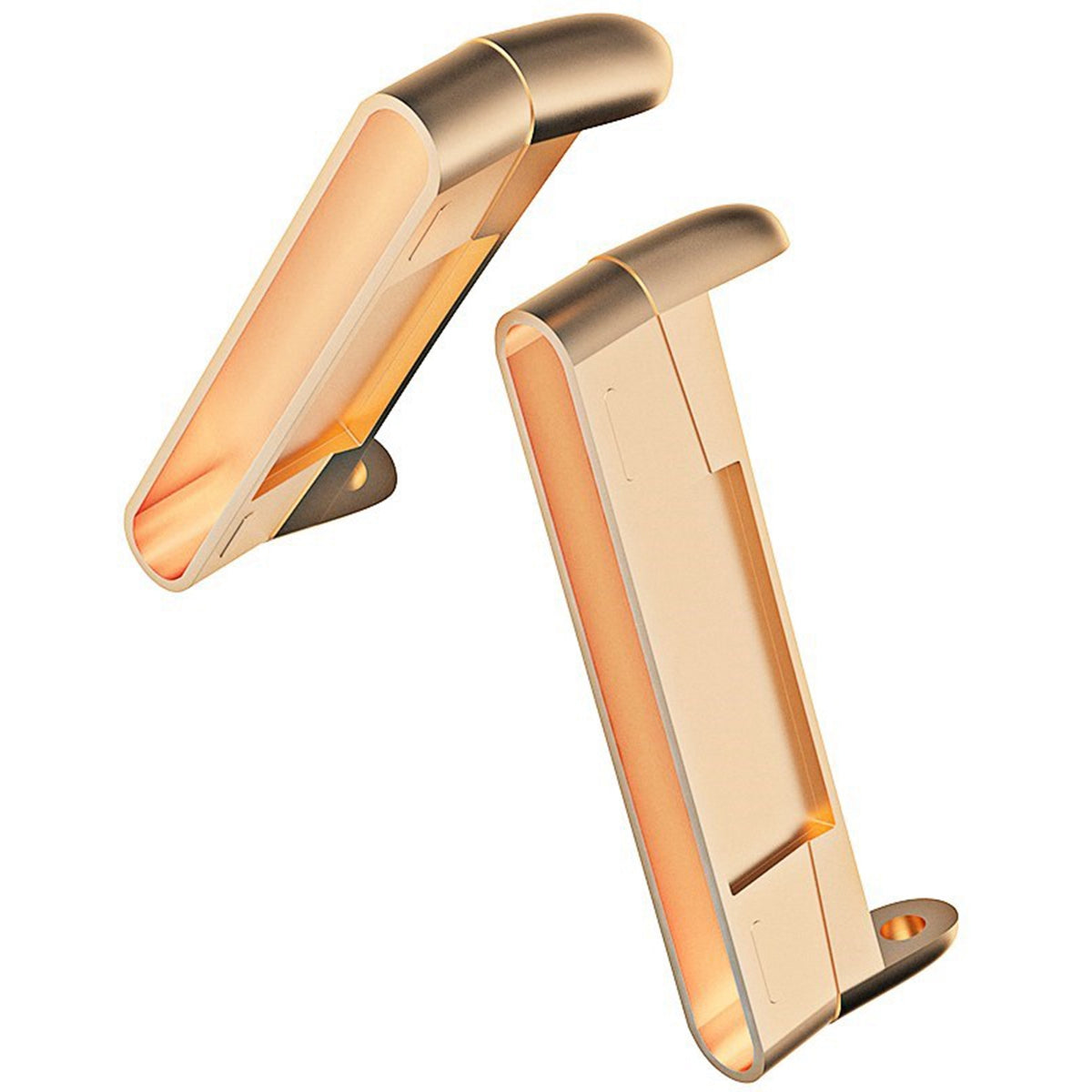 1Pair For Fitbit Versa 4 / Sense 2 Metal Watch Strap Adapter Watch Band Connector Kit
