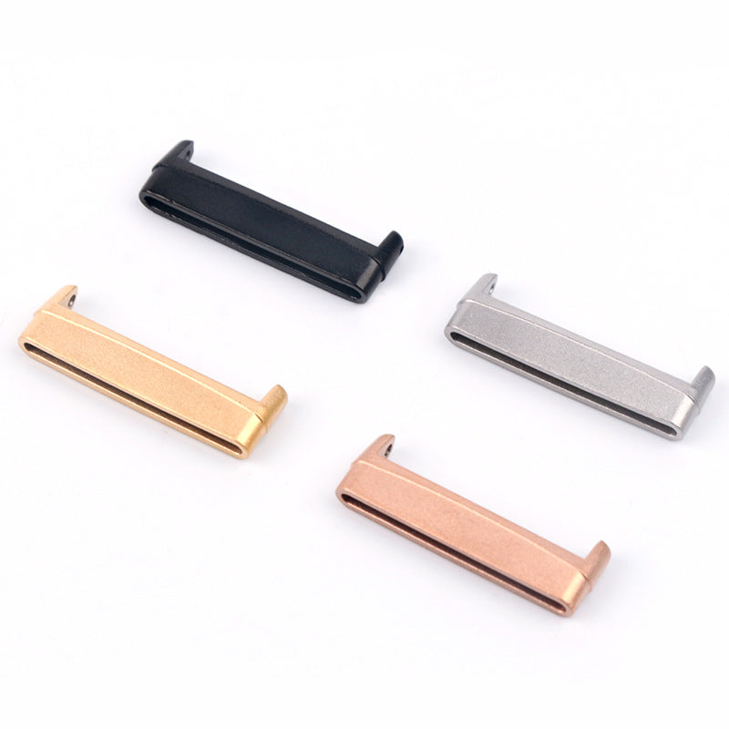 1Pair For Fitbit Versa 4 / Sense 2 Metal Watch Strap Adapter Watch Band Connector Kit